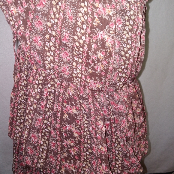 Rue21 Brown Tiered Strapless Dress Night Out - Picture 9 of 10